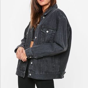 H&M black over sized Jean jacket